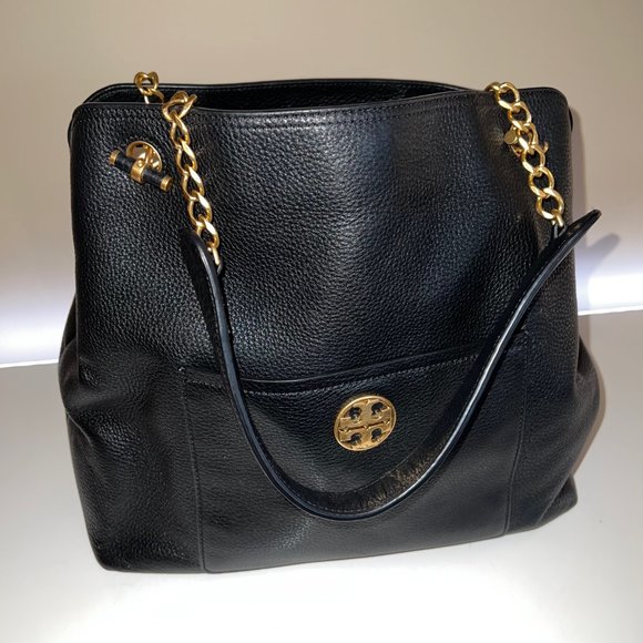 Tory Burch Pebbled Leather Gold Hardware Bag - Picture 5 of 5